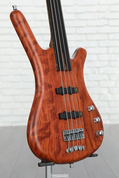  Warwick Pro Series Corvette Standard Fretless 4-string Bass Guitar - Natural with Ebony Fingerboard