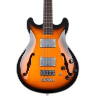 Warwick RockBass Star Bass 4-string Hollowbody Electric Bass - Vintage Sunburst Transparent