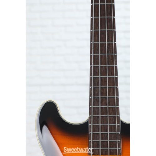  Warwick RockBass Star Bass 4-string Hollowbody Electric Bass - Vintage Sunburst Transparent