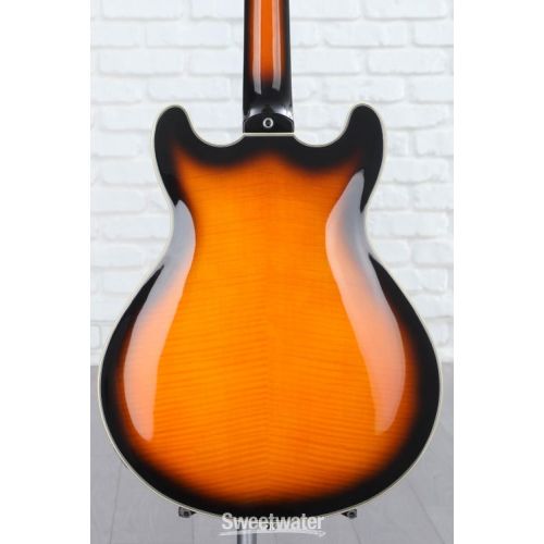  Warwick RockBass Star Bass 4-string Hollowbody Electric Bass - Vintage Sunburst Transparent