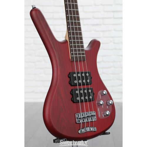  Warwick RockBass Corvette $$ Electric Bass Guitar - Burgundy Red Transparent Satin