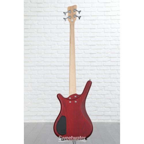  Warwick RockBass Corvette $$ Electric Bass Guitar - Burgundy Red Transparent Satin