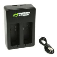 Wasabi Power Dual-Bay Battery Charger with USB Cable for GoPro MAX Batteries