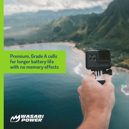 Wasabi Power Rechargeable Lithium-Ion Battery Pack for GoPro MAX (3.85V, 1440mAh)