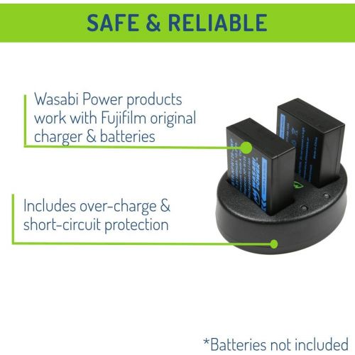  Wasabi Power Dual USB Battery Charger for Fujifilm NP-W126, BC-W126