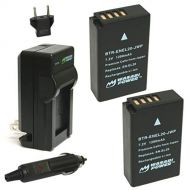 Wasabi Power Battery (2-Pack) and Charger for Nikon EN-EL20, Nikon EN-EL20a, Nikon Coolpix A, Nikon 1 AW1, Nikon 1 J1, Nikon 1 J2, Nikon 1 J3, Nikon 1 S1, Nikon 1 V3, and Blackmagi