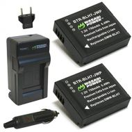 Wasabi Power Battery (2-Pack) and Charger for Panasonic DMW-BLH7, DMW-BLH7E, DMW-BLH7PP (Compatible with Panasonic Lumix DC-GX850, DMC-GM1, DMC-GF7, DMC-LX10)