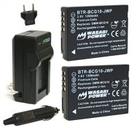 Wasabi Power Battery (2-Pack) and Charger for Panasonic DMW-BCG10, DMW-BCG10E, DMW-BCG10PP and Panasonic Lumix DMC-3D1, DMC-SZ8, DMC-TZ6, DMC-TZ7, DMC-TZ8, DMC-TZ10, DMC-TZ18, DMC-