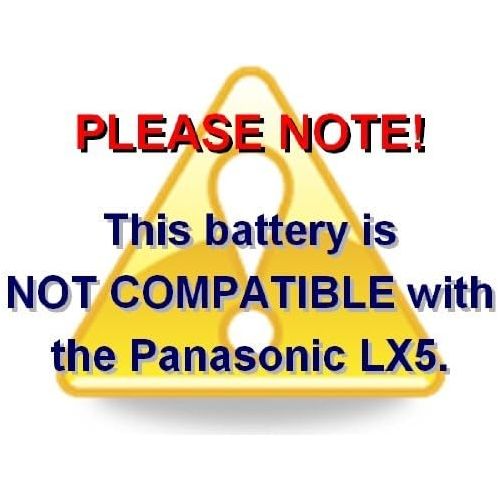  Wasabi Power Battery (2-Pack) and Charger for Panasonic CGA-S005, DMW-BCC12 and Panasonic Lumix DMC-FX9, DMC-FX10, DMC-FX12, DMC-FX50, DMC-FX100, DMC-FX150, DMC-FX180, DMC-LX1, DMC