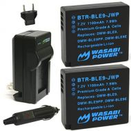 Wasabi Power Battery (2-Pack) and Charger for Panasonic DMW-BLE9, DMW-BLG10 and Panasonic Lumix DMC-GF3, DMC-GF5, DMC-GF6, DMC-GX7, DMC-LX100