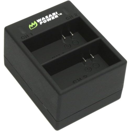  Wasabi Power Dual USB Battery Charger for GoPro HERO3, HERO3+ (with Car & US Plugs)