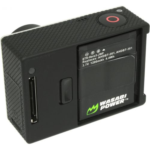  Wasabi Power Battery for GoPro HD HERO3, HERO3+ and GoPro AHDBT-201, AHDBT-301, AHDBT-302 (1200mAh)