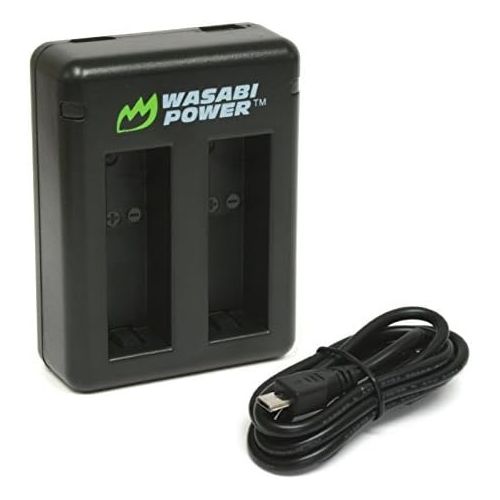  Wasabi Power Dual Charger for GoPro Hero 8 Black, Hero 7 Black, Hero 6 Black, Hero 5 Black, Hero 2018