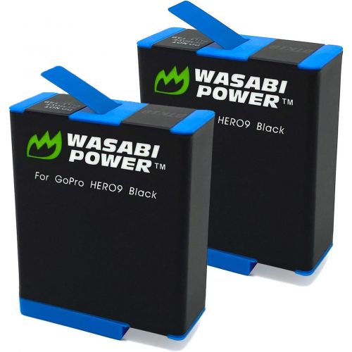  Wasabi Power Battery (2-Pack) Compatible with GoPro HERO10 Black & HERO9 Black