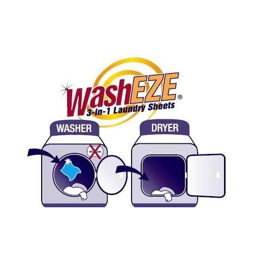  WashEZE 3-in-1 Laundry Detergent Sheets Bulk Laundry Detergent 160 Loads (Lightly Scented, 160 Loads)
