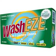 WashEZE 3-in-1 Laundry Detergent Sheets: Unscented, 120 Count Free Shipping! Detergent, Fabric Softener and Static Guard All in ONE Sheet! Saves You Money!