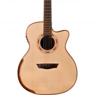 Washburn},description:The WCG25SCE is a Grand Auditorium acousticelectric guitar with a Venetian cutaway for superior upper fret access. A highlight of the Comfort Series is the b