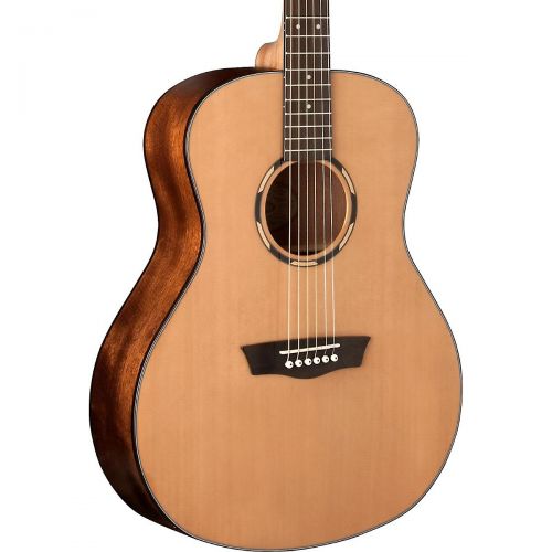  Washburn},description:These wood-bound, solid-top guitars are the perfect balance of elegance, musicality and affordability. This WLO11S features a solid cedar top. Songwriting, fi