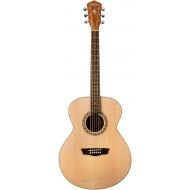 Washburn Harvest 6 String Acoustic Guitar, Right, Natural (WG7S-A)