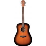 Washburn 6 String Acoustic Guitar, Right (WD7SATB-A)