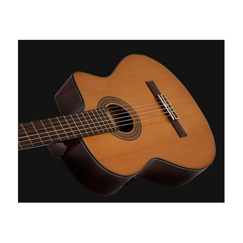  Washburn Classical 6 String Acoustic-Electric Guitar, Right, Natural (C64SCE-A)