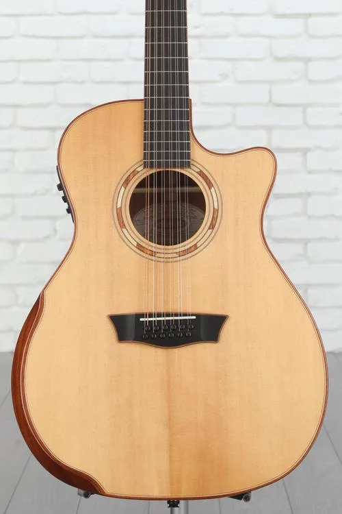 Washburn Comfort G15SCE-12 12-string Acoustic-electric Guitar - Natural with Armrest