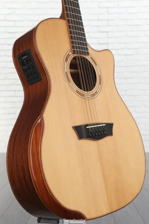  Washburn Comfort G15SCE-12 12-string Acoustic-electric Guitar - Natural with Armrest