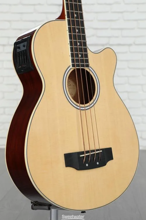  Washburn AB5K-A Acoustic-electric Bass Guitar - Natural Gloss Demo