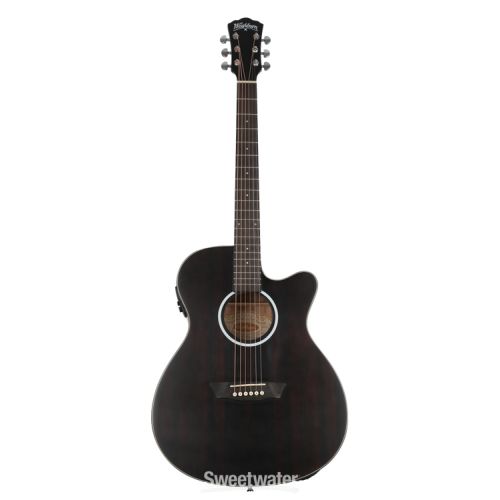  Washburn Deep Forest Ebony ACE Acoustic-electric Guitar - Natural