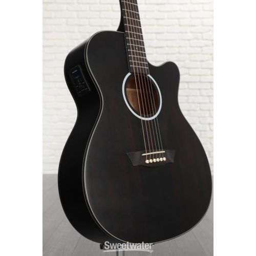  Washburn Deep Forest Ebony ACE Acoustic-electric Guitar - Natural