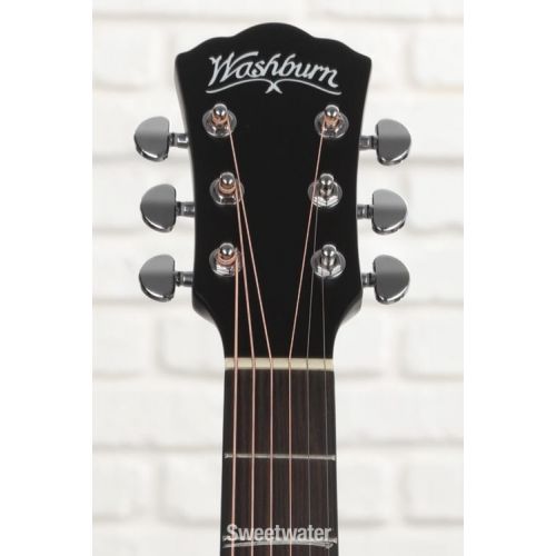  Washburn Deep Forest Ebony ACE Acoustic-electric Guitar - Natural