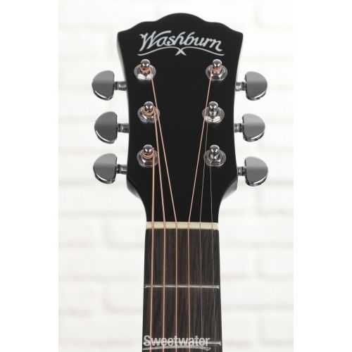  Washburn Deep Forest Ebony FE Acoustic-Electric Guitar - Natural