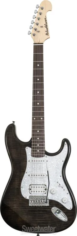  Washburn Sonamaster Deluxe Electric Guitar - Transparent Black