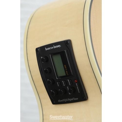  Washburn Festival EA20 Mini Jumbo Acoustic-Electric Guitar - Natural
