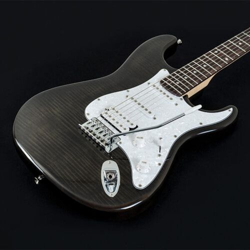  Washburn Sonamaster Deluxe Electric Guitar (Transparent Black)