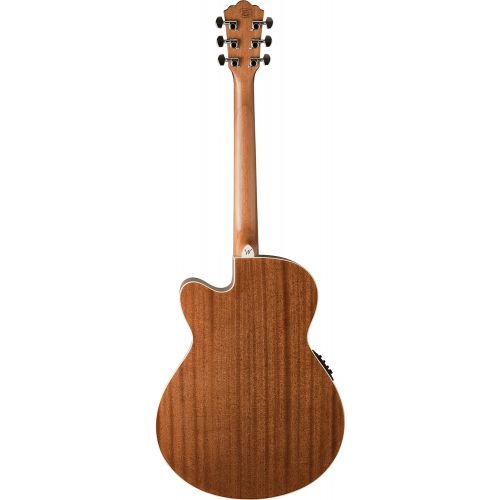  Washburn 6 String Acoustic-Electric Guitar, Natural Gloss (WG7SCE-O)