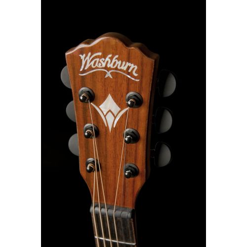  Washburn 6 String Acoustic-Electric Guitar, Natural (WCG55CE-O)