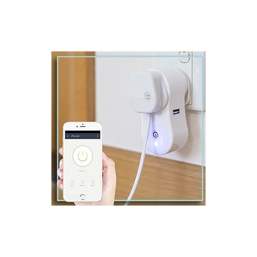  Smart Home Smart Plug by Wasserstein works with Alexa for your Smart Home, Wi-fi control all your Devices Wherever you are; No expensive hub required, Simple Plug & Play Smart Sock