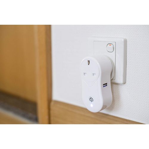  Smart Home Smart Plug by Wasserstein works with Alexa for your Smart Home, Wi-fi control all your Devices Wherever you are; No expensive hub required, Simple Plug & Play Smart Sock