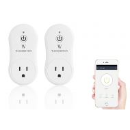 Smart Home Smart Plug by Wasserstein Compatible with Alexa for your Smart Home, Wi-fi control all your Devices Wherever you are; No expensive hub required, Simple Plug & Play Smart