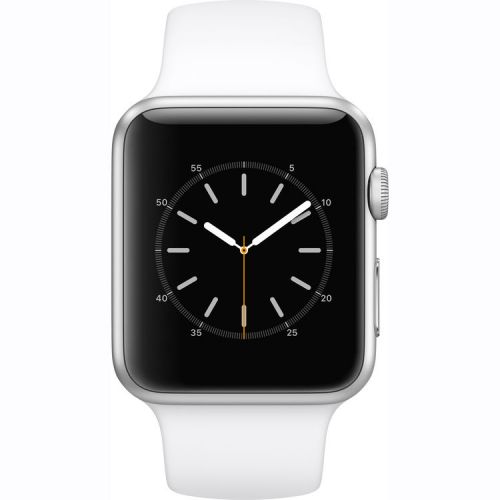  Refurbished Watch Series 1 42mm Apple Silver Aluminum Case White Sport Band MNNL2LLA