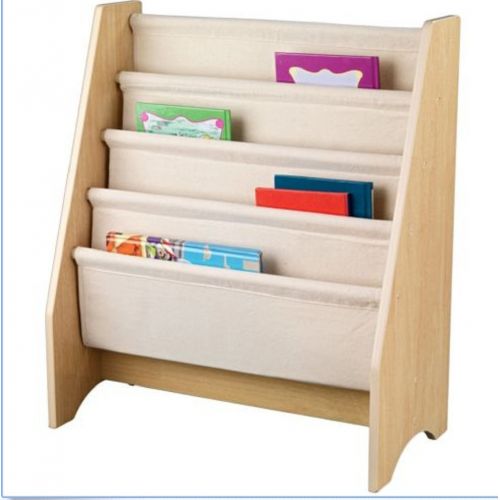  Watchy Shop KidKraft Durable MDF construction 4 Shelf Natural Book Sling Bookshelf - 14221,Recommended for ages 3 years and up