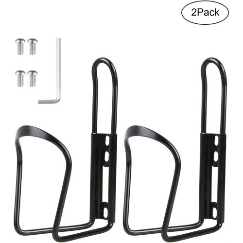  [아마존베스트]IHomeGarden Water Bottle Cages - Lightweight Alloy Aluminum Water Bottle Holder for Bike - 2 Pack Bicycle Water Bottle Holder Cages Brackets  Bicycle Water Bottle Mount for MTB Bike, Road Bik