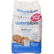 [아마존베스트]WaterWipes Baby Wipes - Unscented - 240 ct