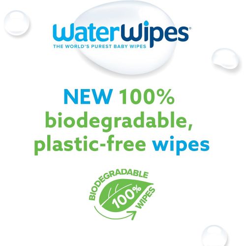  WaterWipes Unscented Baby Wipes, Sensitive and Newborn Skin, 9 Packs (540 Wipes)