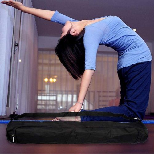  [아마존베스트]Waterfaill yoga bag, yoga mat, handbag, yoga mat, bag, bag for yoga mats, yoga accessories, with an adjustable strap, for yoga mats, gym mats and fitness mats (Black)