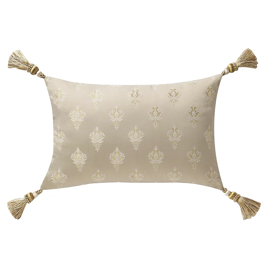  Waterford Annalise Oblong Throw Pillow in Gold