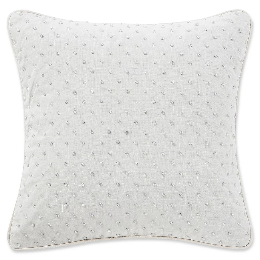 Waterford Florence Square Throw Pillow in Chambray