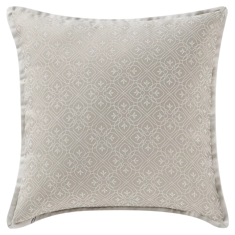  Waterford Victoria Damask Square Throw Pillow in Orchard