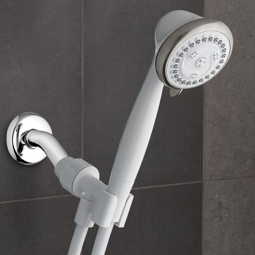  Water Pik Waterpik 6-Mode EcoFlow Hand Held Shower Head, White, 1.8 GPM EFN-651E